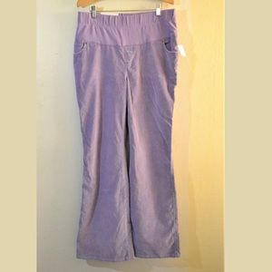 New Gap Full Panel Purple Corduroy Pants Size 10R